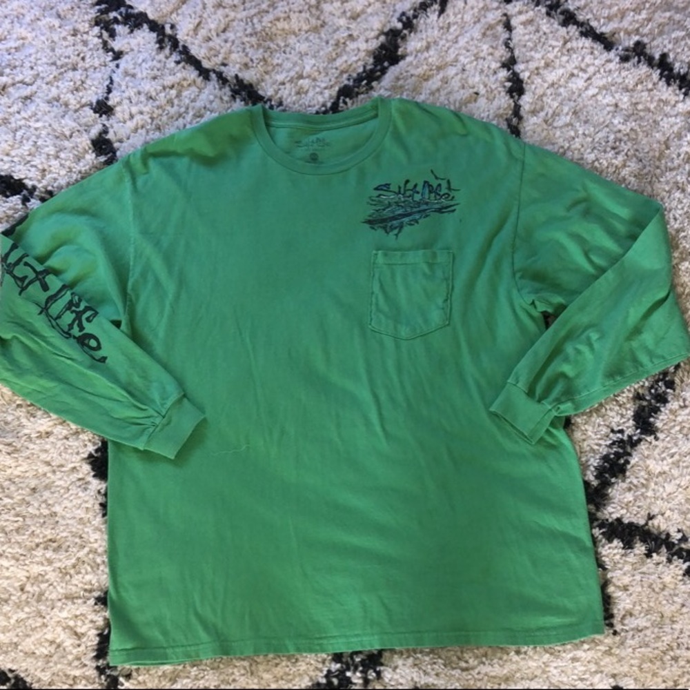 Salt Life Green Long Sleeve Sz Men’s XL
